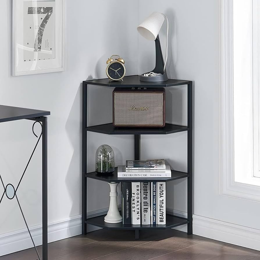 Amazon｜VECELO コーナーラック コーナーシェルフ 収納ラック 4段