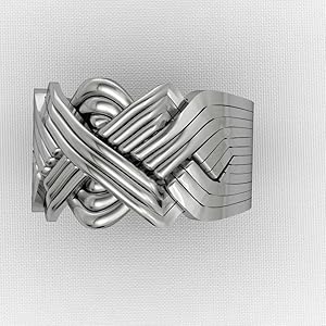 Amazon.com: OFLIUM 12 Band Women Men 925 Sterling Silver Turkish