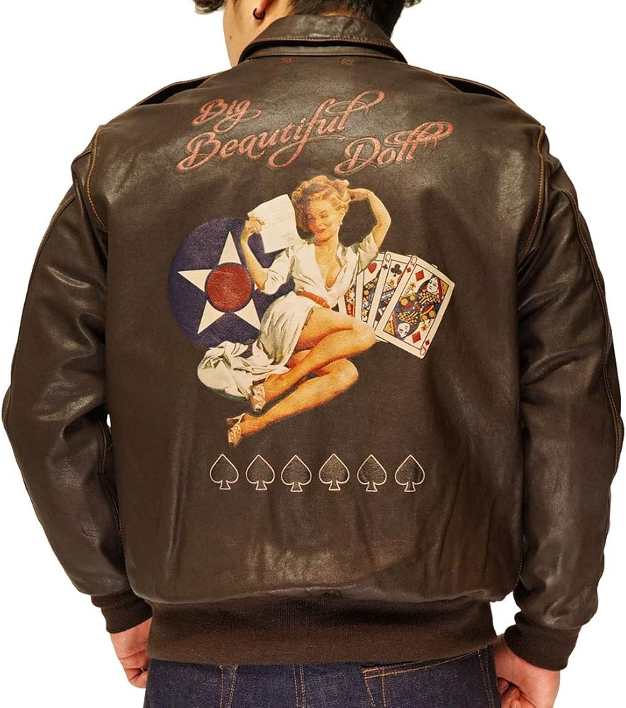 Amazon | [アヴィレックス] レザー ジャケット アウター メンズ 本革