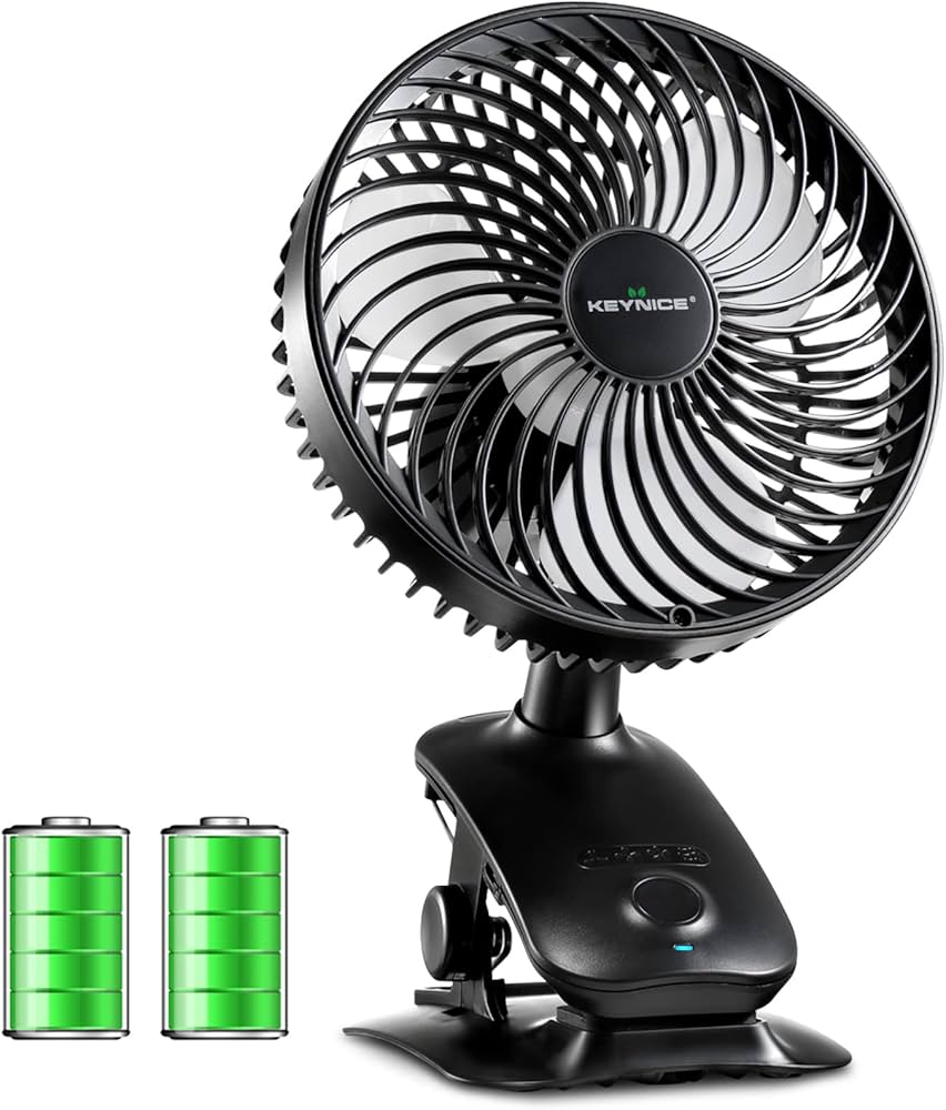 Amazon | Keynice USB扇風機 自動首振り 卓上 小型 静音 クリップ