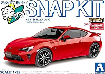 Amazon.com: Toyota 86 (Pure Red) 1:32 Scale Model Kit : Arts