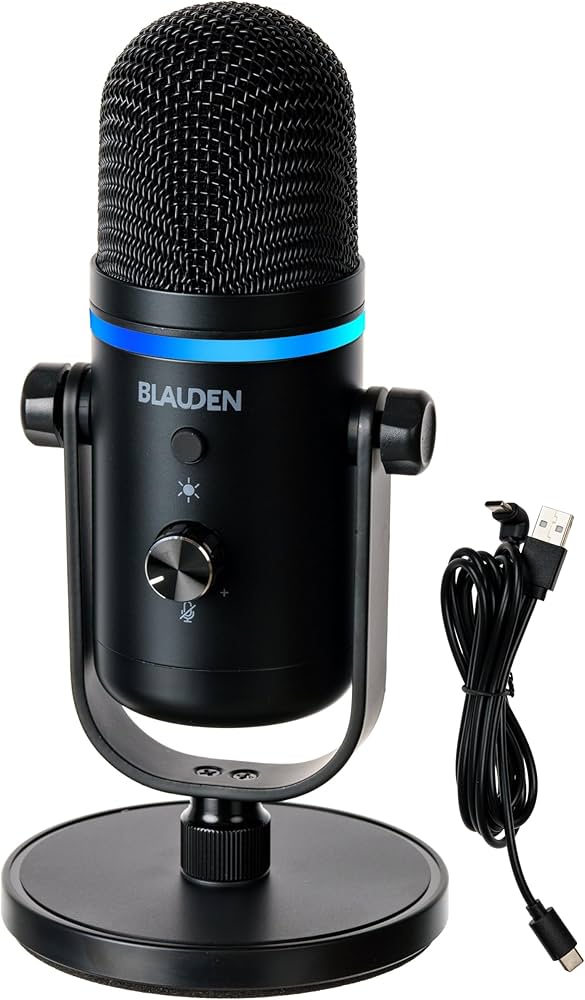 Amazon.co.jp: BLAUDEN 配信用 ASMR マイク 【クリアに音を伝えるS/N比