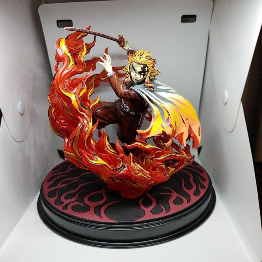 Amazon.co.jp: 鬼 滅 煉獄杏寿郎 炎の呼吸フィギュア 2次元彩色