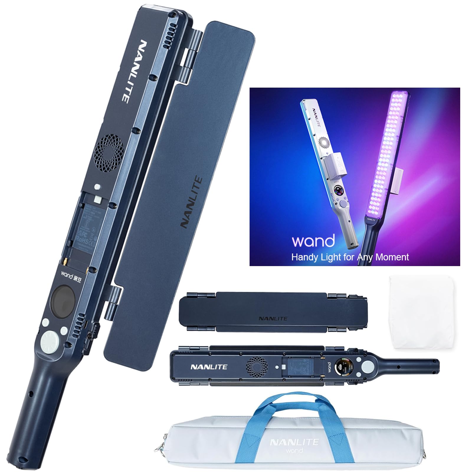 Amazon.com : NANLITE Wand 30W RGB Full-Color Handheld Fill Light