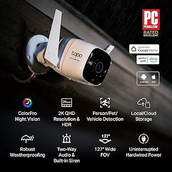 Amazon.co.jp: 【セット買い】TP-Link Tapo 屋外カメラ WiFi