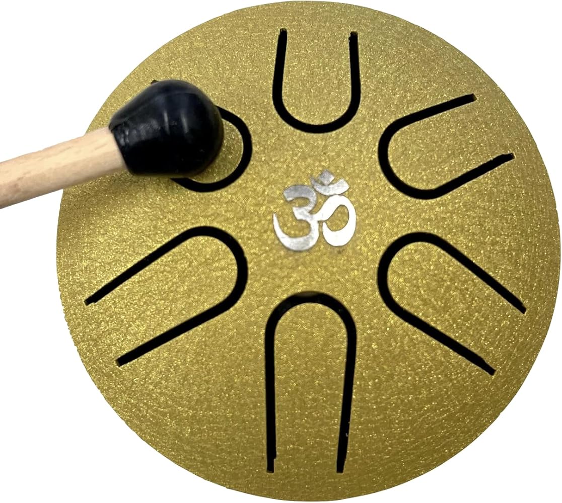 Amazon.co.jp: 《タングドラム》ゴールド ミニ【瞑想・ヒーリング楽器