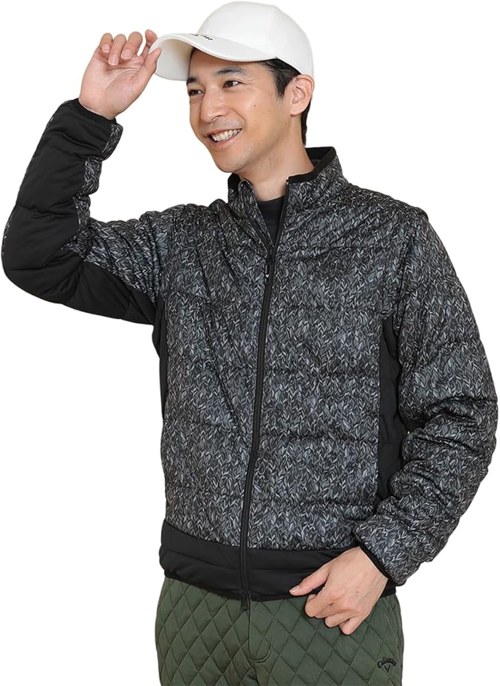 Amazon | [キャロウェイ] メンズ 中綿 2WAY フルジップブルゾン