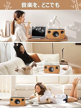 Amazon.co.jp: 【天然の竹製・音質さらに進化】 スピーカー Bluetooth