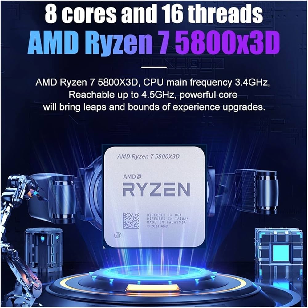 Amazon | コンピュータコンポーネント AMD Ryzen 7 5800X3D R7 3.4 GHz