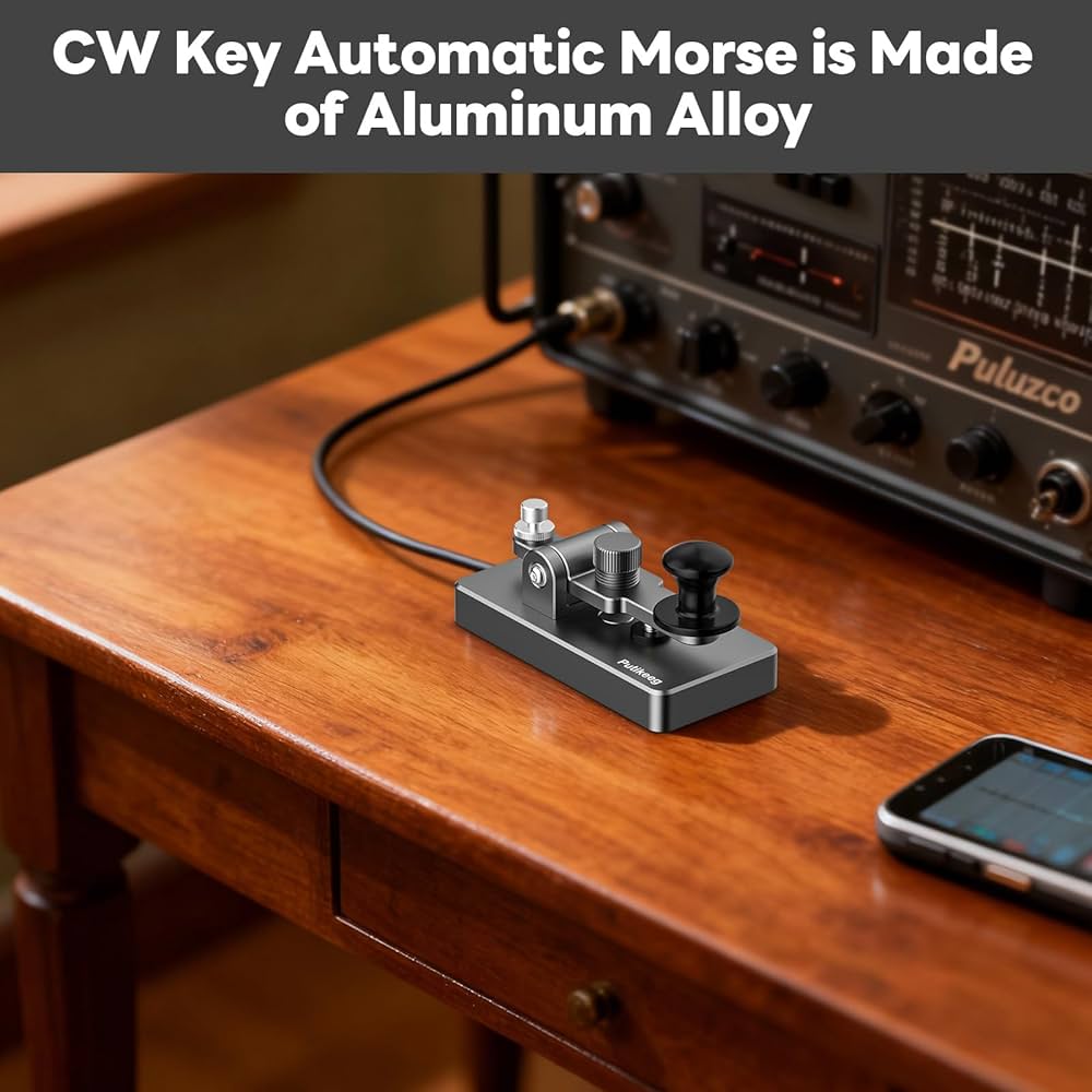 Amazon.co.jp: PUTIKEEG アマチュア無線 電鍵 パドル モールス信号