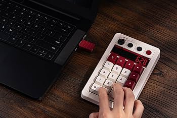 Amazon.co.jp: 8BitDo レトロ 18 メカニカル テンパッド、電卓モードを