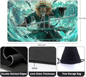 Amazon | Lorcana プレイマット TCG 24x14インチ ゲームマット、滑り