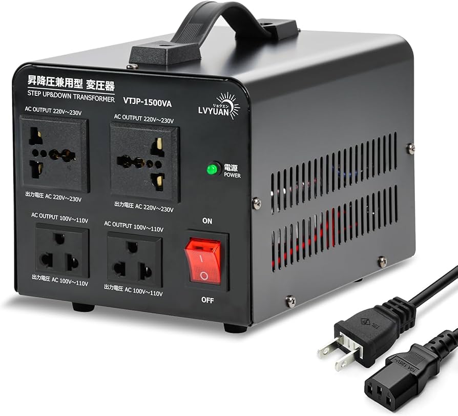 Amazon.co.jp: LVYUAN（リョクエン）1500W 海外国内両用型変圧器