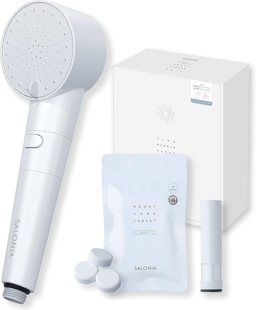 Amazon | SALONIA サロニア シャワーヘッド ファインバブルクリア