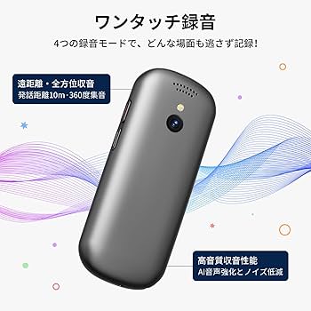 Amazon.co.jp: MUMEOMU M4 AI ボイスレコーダー 文字起こし無料