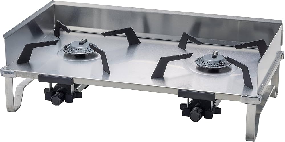 Amazon | ソト(SOTO) 日本製 ツーバーナー 薄型 ストーブ ステンレス製