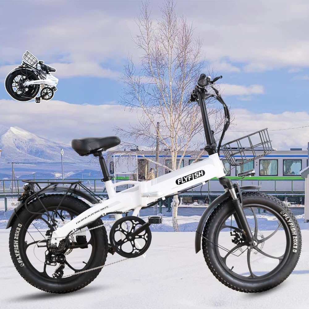 Amazon | 電動ファットバイク 20インチ 電動アシスト自転車 折りたたみ