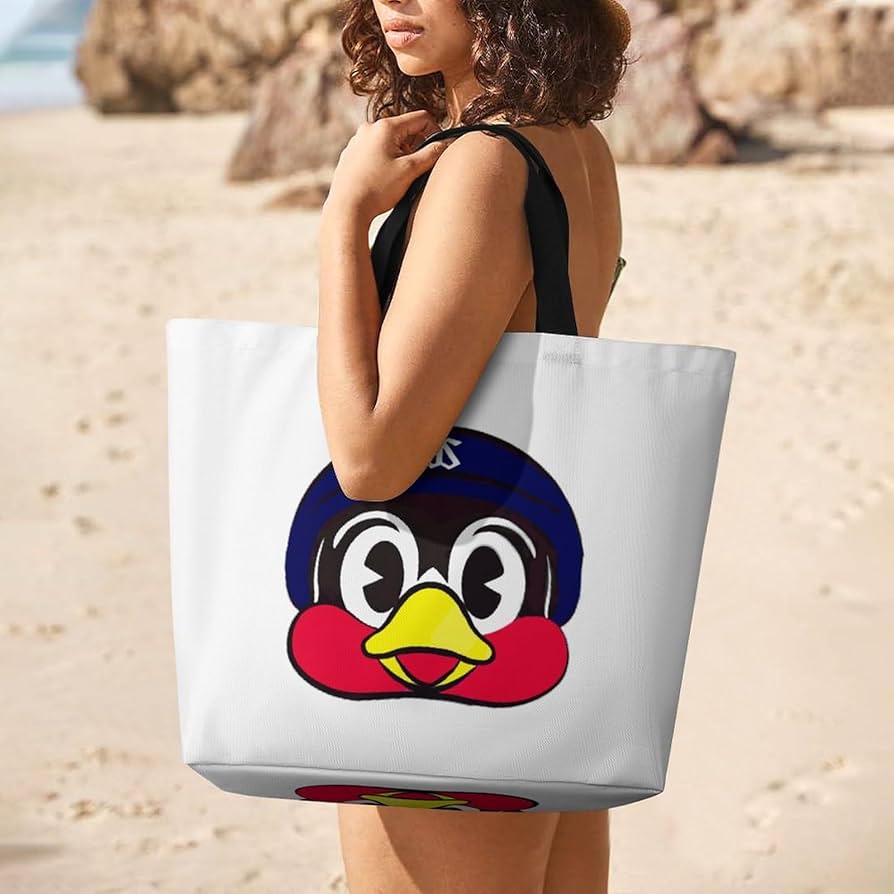 つば九郎 刺繍トートバッグ サイン入り つば九郎さんのサイン入りつば