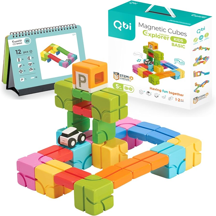 Amazon.co.jp: Qbi Explorer Kids(子どもセット) BASIC ブロック25個
