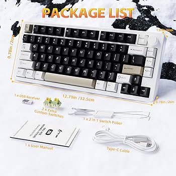 Amazon.com: FELICON x Attack Shark X86 75% Aluminum CNC Wireless