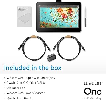 Amazon.com: Wacom One 13 Touch Drawing Tablet with Screen, 13.3