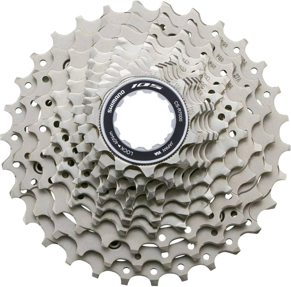 Amazon.com : SHIMANO 105 Cs-R7000 Cassette Gray, 12X25 : Sports