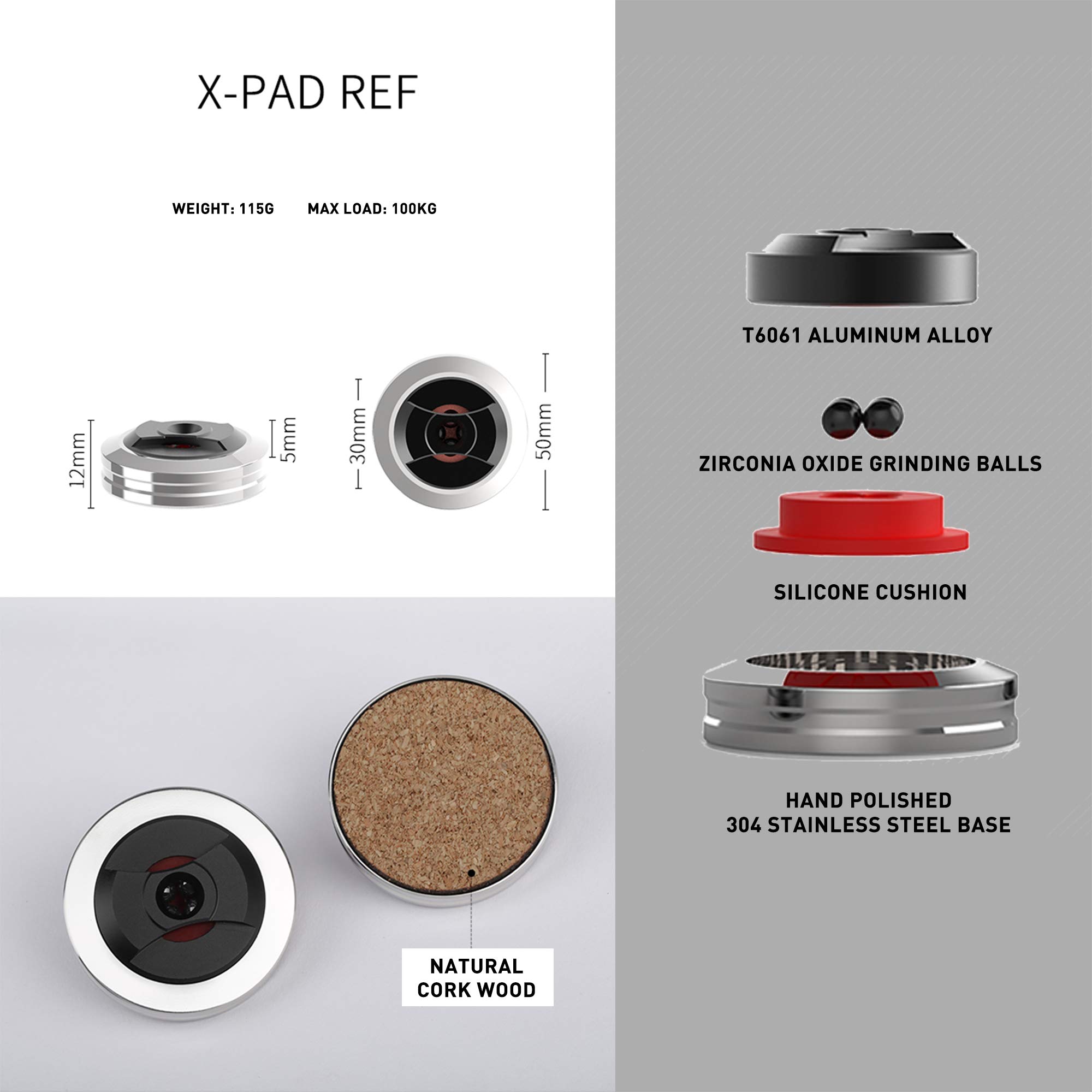 Amazon.co.jp: AUDIO BASTION X-PAD REF 3層アルミニウムスピーカー