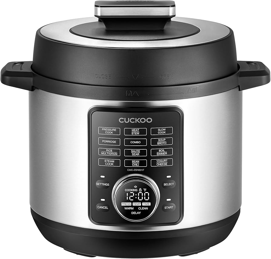 Amazon.com: CUCKOO Pressure Cooker 10 Menu Options: Steamer, Slow