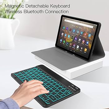 Amazon.co.jp: バックライト付きキーボードケース Kindle Fire HD 10