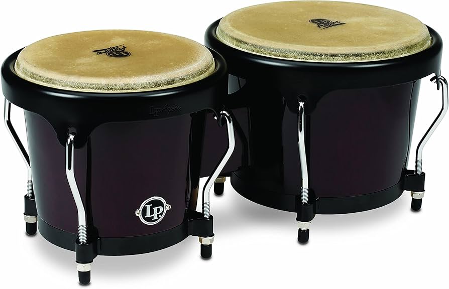 Amazon | LP エルピー ボンゴ Aspire Wood Bongos Black Hardware