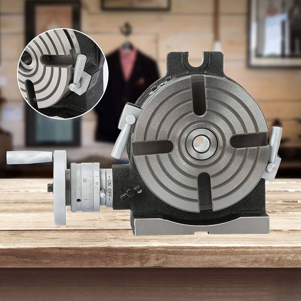 Amazon.co.jp: 回転台、水平回転作業台精密回転台、フライス盤加工用