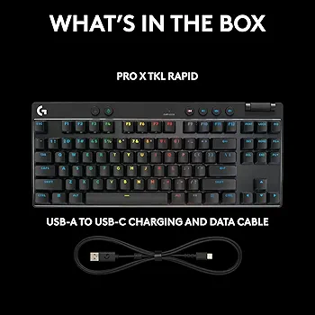 Amazon.com: Logitech G PRO X TKL Rapid Tenkeyless Wired Gaming