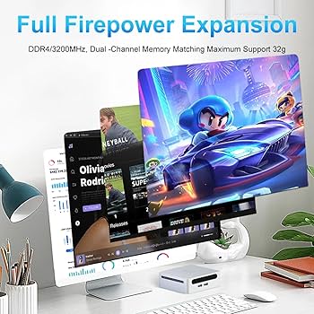 Amazon.com: GenMachine Mini PC AMD Ryzen 7 5800H Mini computadoras