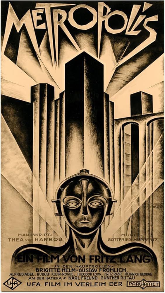 Amazon.co.jp: アート壁メトロポリス映画ポスターRolledキャンバス