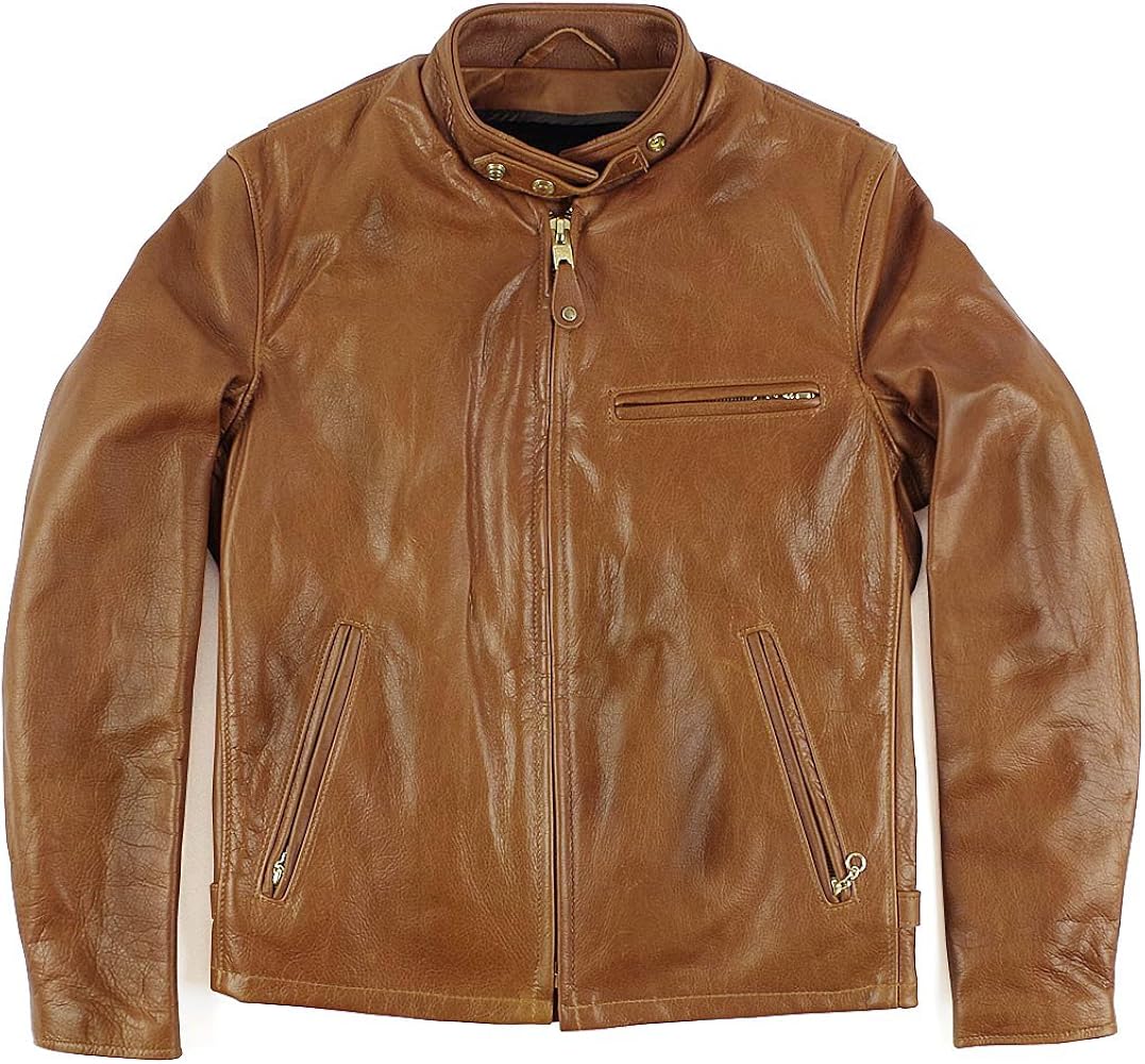 Amazon | [ショット] 641 スタンドカラーシングルライダース ナバホ