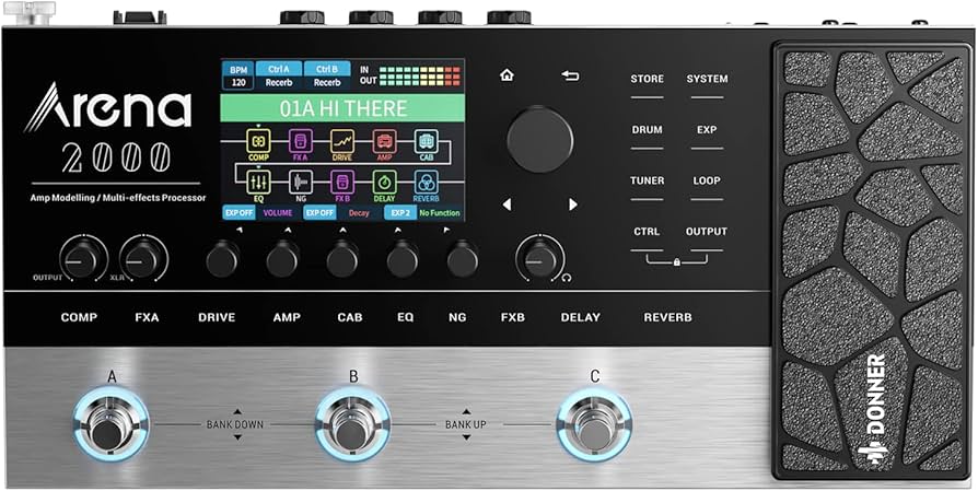 Amazon.co.jp: Donner Arena 2000 Multi-Effector, 278 Types of