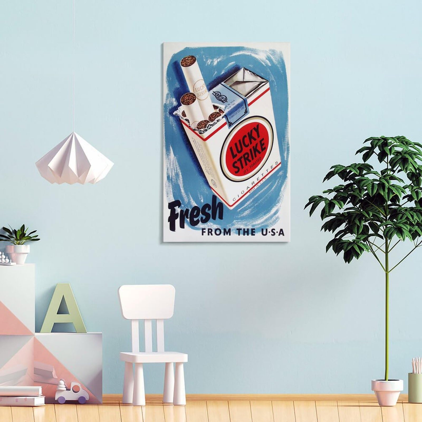 Amazon.co.jp: ヴィンテージ1900年代タバコタバコ広告ポスター アート