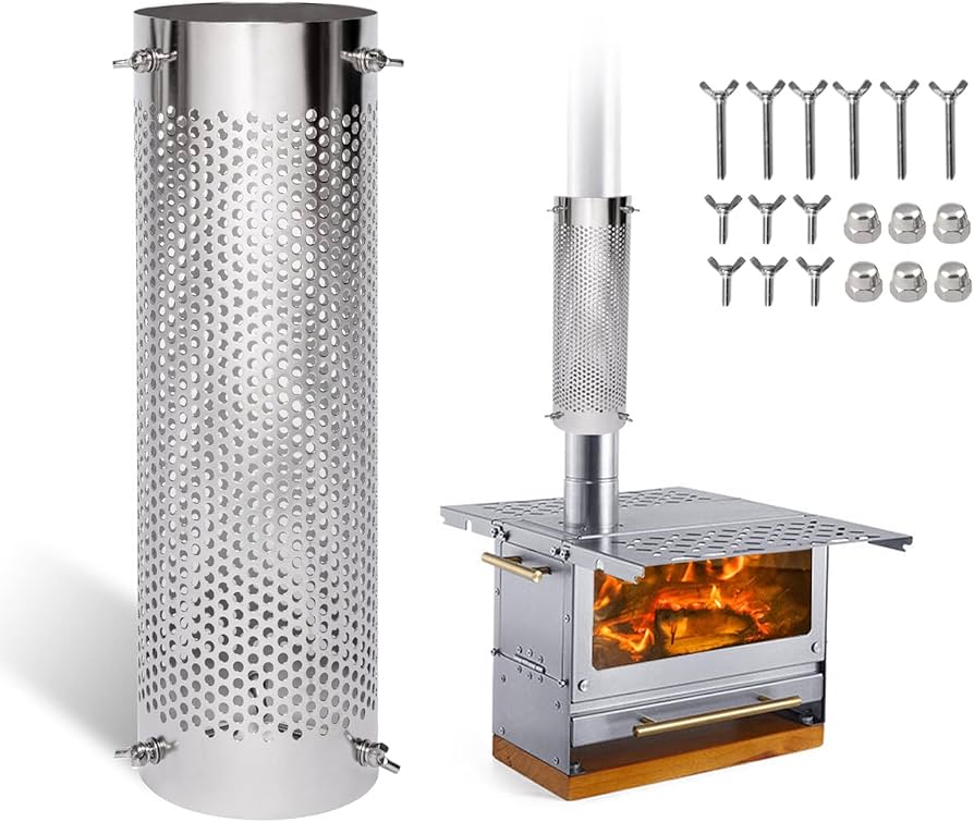 Amazon.co.jp: Chosenal 煙突ガード キャンプ メッシュテント