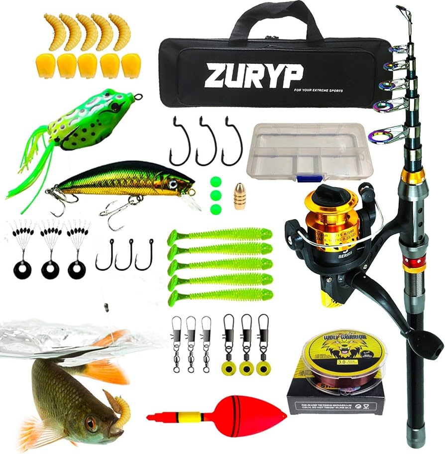 Amazon | GIZMAC 釣り竿セット 釣りセット 釣り竿 伸縮式 投げ竿 釣竿