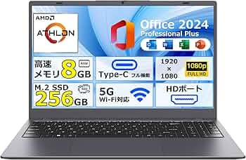 Amazon.co.jp: ZENAERO ノートパソコン office 2024搭載 15.6型 3020e