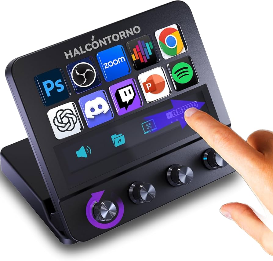 Amazon.com: HALCONTORNO Stream Dock - Mirabox Steamdeck for PC Mac