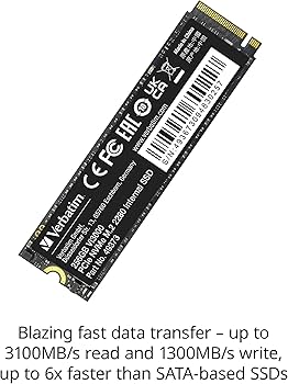 Verbatim Disco rígido interno SSD Vi3000 de 1 TB PCIe NVMe M.2