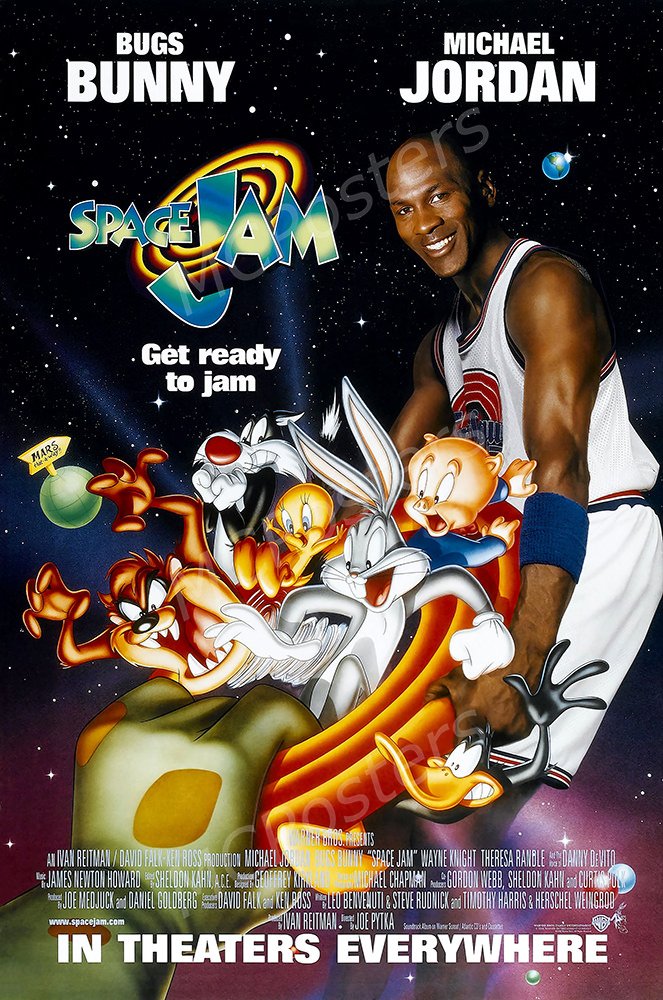 Amazon｜MCPosters Space Jam マイケル・ジョーダン・バニー 光沢
