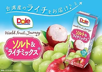 Amazon.co.jp: Dole ソルト&ライチミックスLL 200ml×18本 : 食品・飲料