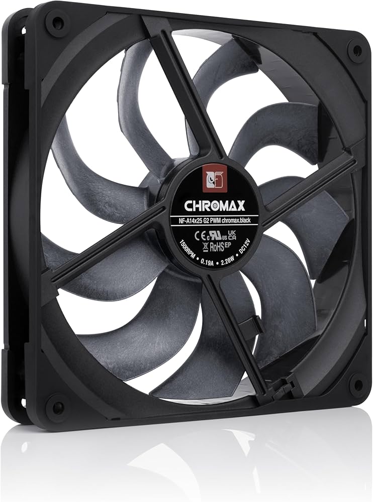 Amazon.co.jp: Noctua NF-A14x25 G2 PWM chromax.black, 140mm