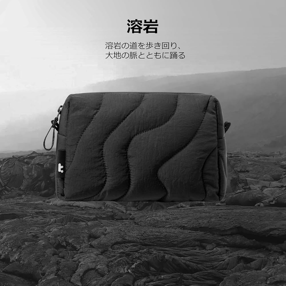 Amazon.co.jp: [tomtoc] ふわふわ ガジェットポーチ 小物入れ トラベル