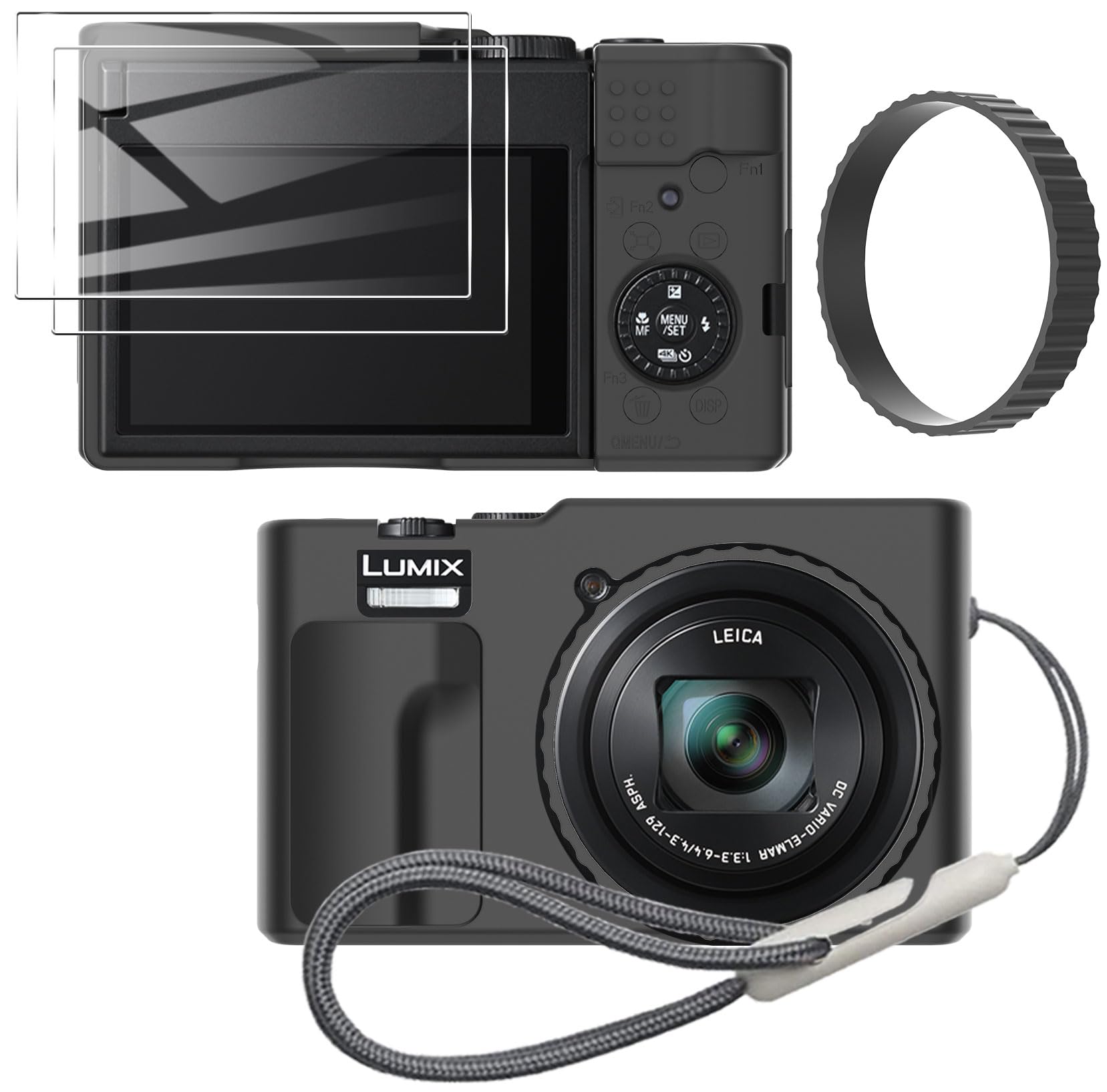 Amazon | for LUMIX DC-TZ99 ケース +2枚フィルムシリコーン 保護