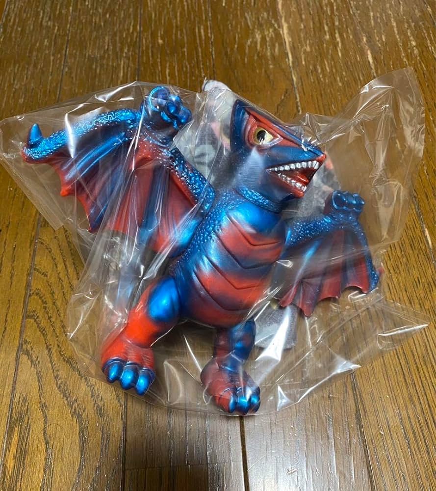 マルサンの電撃怪獣大作戦？ バイラス＆ギャオス ソフビ 2体セット