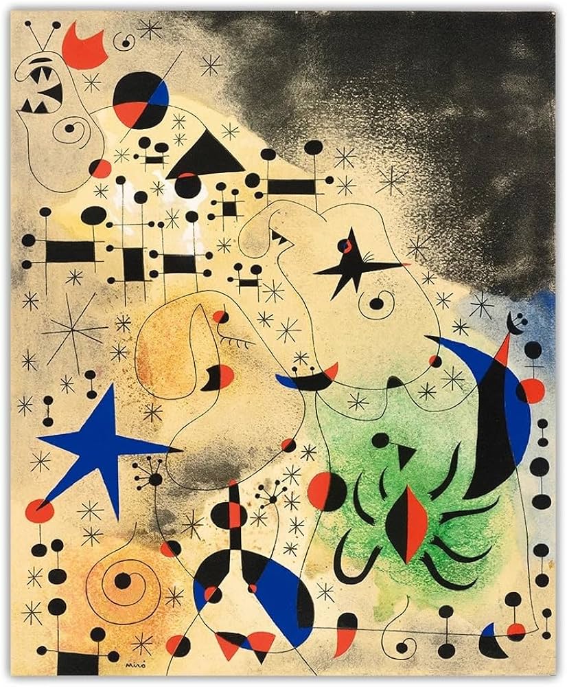 Amazon.co.jp: ジョアン・ミロ ポスター《星座 I》抽象画 ジョアン