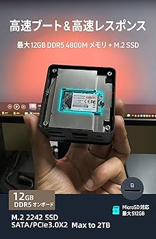 Amazon.co.jp: GeeLarks X2 ハイスペック ミニPC 第12世代 Intel N100